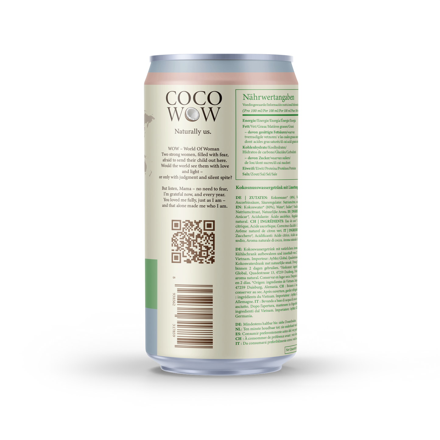 Coconut Water Drink with Lime Flavor