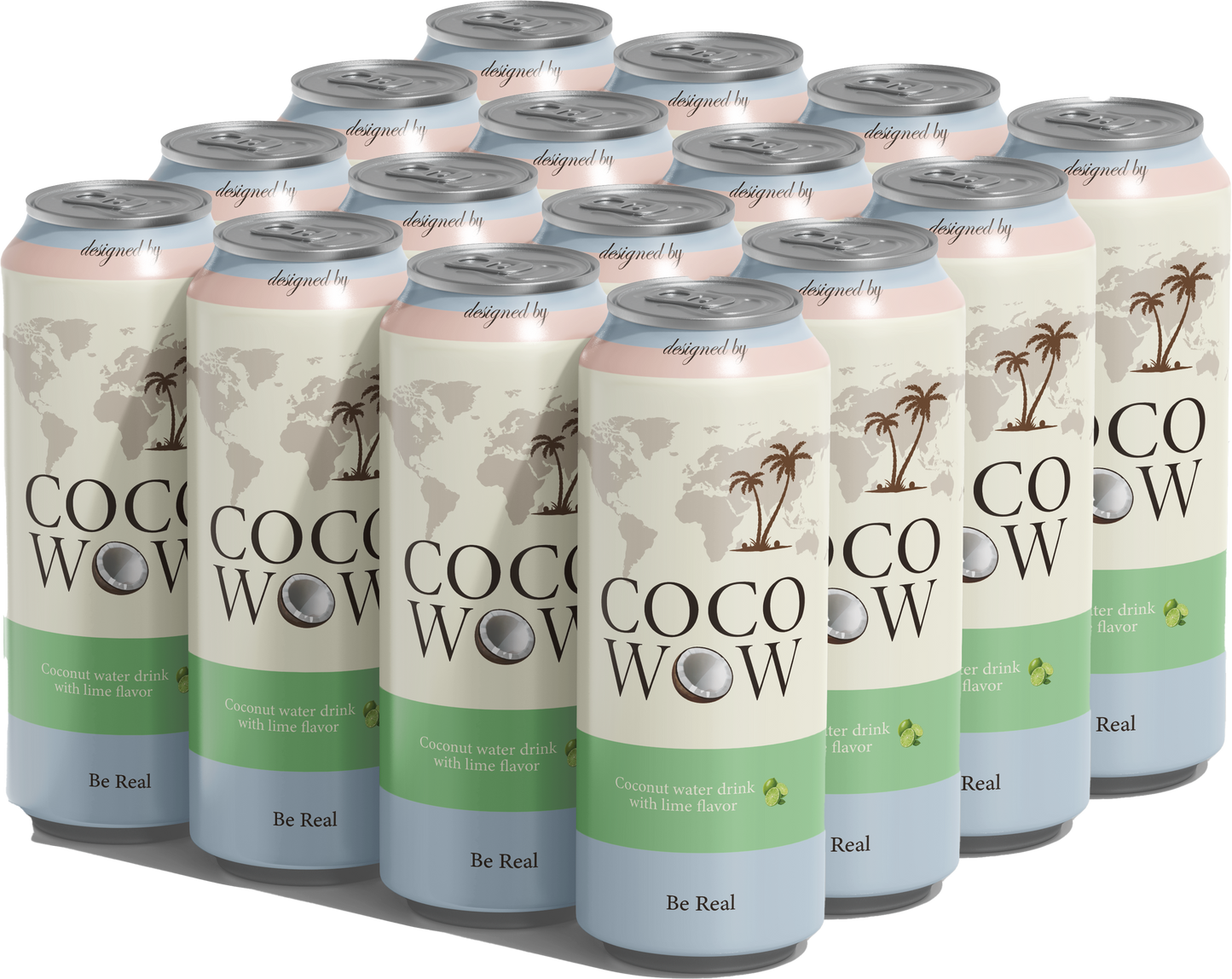 Coconut Water Drink with Lime Flavor